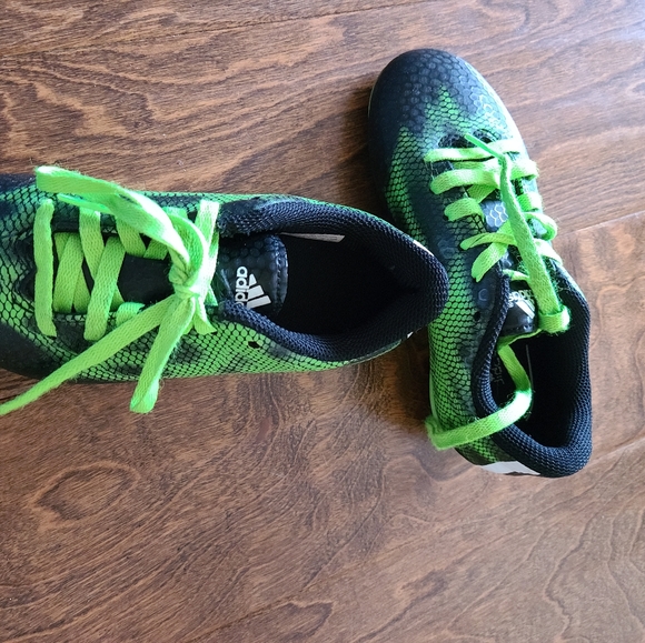 Adidas Children's Football Boots F5 FxG, black Green - Picture 6 of 7